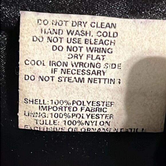 Jessica McClintock for Gunne Sax Vintage Black/White Satin Dress Size‎ 5/6 - Picture 13 of 14